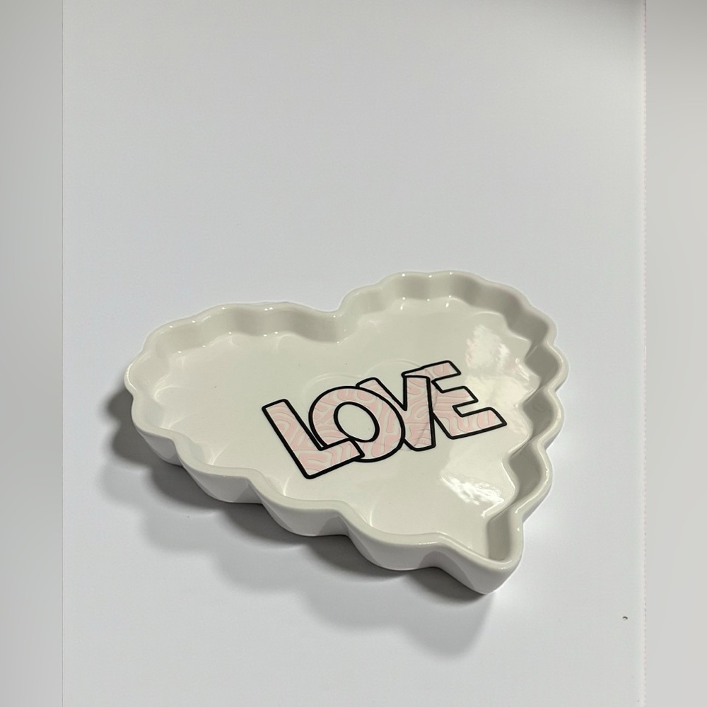 Ceramic Heart Shape Love Serving Plate